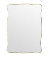 Mid century mirror brass framed Italian 1950s