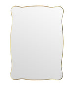 Mid century mirror brass framed Italian 1950s