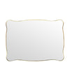 Mid century mirror brass framed Italian 1950s