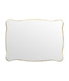 Mid century mirror brass framed Italian 1950s