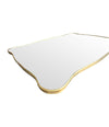 Mid century mirror brass framed Italian 1950s