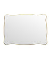 Mid century mirror brass framed Italian 1950s