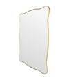 Mid century mirror brass framed Italian 1950s