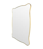 Mid century mirror brass framed Italian 1950s