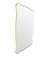 Mid century mirror brass framed Italian 1950s