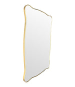 Mid century mirror brass framed Italian 1950s