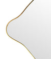 Mid century mirror brass framed Italian 1950s
