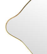 Mid century mirror brass framed Italian 1950s