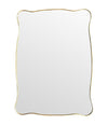 Mid century mirror brass framed Italian 1950s