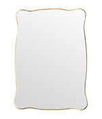 Mid century mirror brass framed Italian 1950s