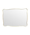 Mid century mirror brass framed Italian 1950s