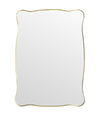 Mid century mirror brass framed Italian 1950s