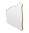 Mid century mirror brass framed Italian 1950s
