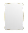 Mid century mirror brass framed Italian 1950s