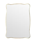 Mid century mirror brass framed Italian 1950s