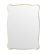 Mid century mirror brass framed Italian 1950s