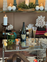 Mid Century side tables gilt wrought iron