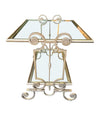 Mid Century side tables gilt wrought iron
