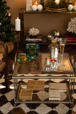 Mid Century side tables gilt wrought iron