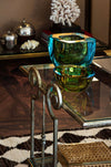 Mid Century side tables gilt wrought iron