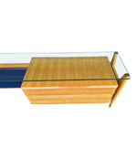 Mid Century console dresser desk by Vittorio Dassi marquetry birds-eye maplewood - Mid Century furniture - 1950s