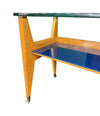 Mid Century console dresser desk by Vittorio Dassi marquetry birds-eye maplewood - Mid Century furniture - 1950s