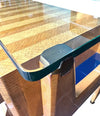 Mid Century console dresser desk by Vittorio Dassi marquetry birds-eye maplewood - Mid Century furniture - 1950s