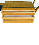 Mid Century console dresser desk by Vittorio Dassi marquetry birds-eye maplewood - Mid Century furniture - 1950s