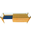 Mid Century console dresser desk by Vittorio Dassi marquetry birds-eye maplewood - Mid Century furniture - 1950s