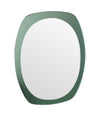 Mid century mirror with mint green mirrored frame Cristal Arte - Italian - 1960s