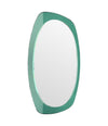 Mid century mirror with mint green mirrored frame Cristal Arte - Italian - 1960s