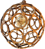 Mid Century bamboo ball light in the style of Franco Albini - Italian - 1960s - Mid Century lighting