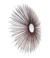 Mid Century Curtis Jere Copper sun burst mirror with rope twist detail