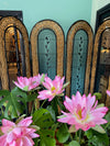 Vintage room divider screen woven rattan French 1970s - Mid Century Furniture