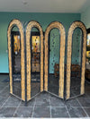 Vintage room divider screen woven rattan French 1970s - Mid Century Furniture