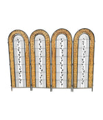 Vintage room divider screen woven rattan French 1970s - Mid Century Furniture