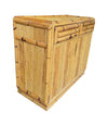 Mid Century bamboo chest by Vivai Del Sud 1970s Italian