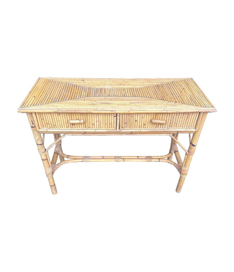 Mid Century console dressing table bamboo by Vivai Del Sud Italian 1970s