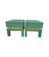 Mid century side tables green lacquered by Guy Lefevre for Maison Jansen 1970s - Mid century furniture London
