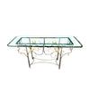 Mid Century console table wrought iron with solid marble top - Mid Century Furniture