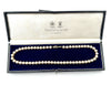 Vintage Akoya pearl necklace by Mappin & Webb 19carat gold in original box - 1980s