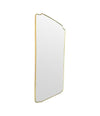 A large original 1950s Italian brass framed mirror