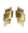 A pair of Danish 1960s torch cut brass wall sconces by Holm Sorensen.