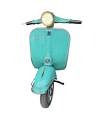 An orignal unique 1960s floor lamp made from the front half a Piaggio Vespa sprint 150