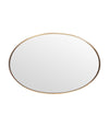 A large orignal Italian 1960s oval brass framed mirror
