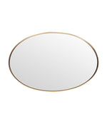 A large orignal Italian 1960s oval brass framed mirror