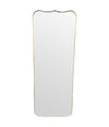 A large full length orignal Italian 1950s brass framed mirror