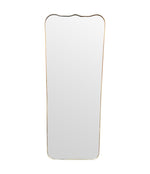 A large full length orignal Italian 1950s brass framed mirror