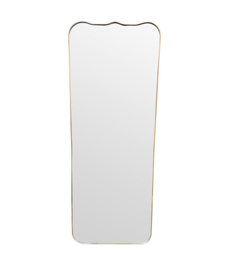 A large full length orignal Italian 1950s brass framed mirror
