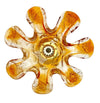 Five Italian 1970s Murano glass flower wall scones by Mazzega